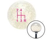 American Shifter Company ASCSNX72523 Pink Shift Pattern 1n Clear Metal Flake Shift Knob fits 4 Speed lever truck clut American Shifter Company ASCSNX72523 Pink Shift Pattern 1n Clear Metal Flake Shift Knob fits 4 Speed lever truck clut