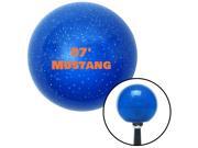 Orange 07 Mustang Blue Metal Flake Shift Knob with M16 x 1.5 Insert