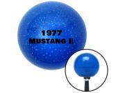 Black 1977 Mustang II Blue Metal Flake Shift Knob with M16 x 1.5 Insert