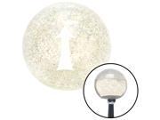 American Shifter Knob White Fancy Solid Directional Arrow Up Clear Metal Flake M16x1.5 American Shifter Knob White Fancy Solid Directional Arrow Up Clear Metal Flake M16x1.5