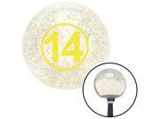 American Shifter Knob Yellow Ball #14 Clear Metal Flake M16x1.5 American Shifter Knob Yellow Ball #14 Clear Metal Flake M16x1.5