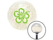 American Shifter Knob Green Hawaiian Flower #7 Clear Metal Flake M16x1.5 American Shifter Knob Green Hawaiian Flower #7 Clear Metal Flake M16x1.5