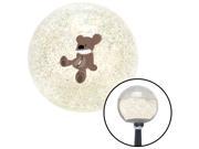 American Shifter Knob Angry Teddy 2 Clear Metal Flake M16x1.5