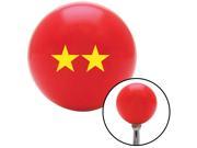 American Shifter Knob Yellow Officer 08 Major General Red M16x1.5