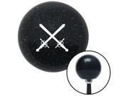 American Shifter Knob White Swords Crossing Black Metal Flake M16x1.5 American Shifter Knob White Swords Crossing Black Metal Flake M16x1.5