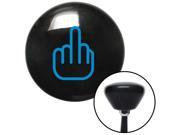 American Shifter Knob Blue Smooth Middle Finger Black Retro M16x1.5