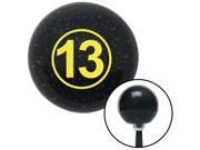 American Shifter Knob Yellow Ball 13 Black Metal Flake M16x1.5