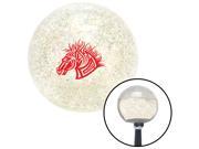 American Shifter Knob Red Horse Clear Metal Flake M16x1.5