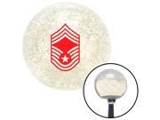 American Shifter Knob Red Chief Master Sergeant Clear Metal Flake M16x1.5