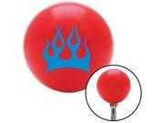 American Shifter Knob Blue Crescent Flames Red M16x1.5