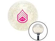 American Shifter Knob Pink 05 Staff Sergeant Clear Metal Flake M16x1.5 American Shifter Knob Pink 05 Staff Sergeant Clear Metal Flake M16x1.5
