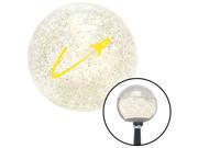 American Shifter Knob Yellow Space Ship In Flight Clear Metal Flake M16x1.5 American Shifter Knob Yellow Space Ship In Flight Clear Metal Flake M16x1.5