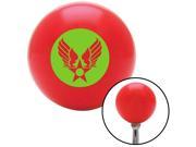 American Shifter Knob Green Army Air Corps Red M16x1.5