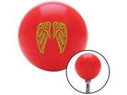 American Shifter Knob Green Angel Wings Red M16x1.5