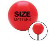 American Shifter Knob Black Size Matters Red M16x1.5