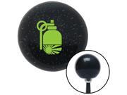 American Shifter Knob Green Hand Grenade w/Rising Sun Black Metal Flake M16x1.5 American Shifter Knob Green Hand Grenade w/Rising Sun Black Metal Flake M16x1.5