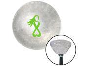American Shifter Knob Green Breast Cancer Awareness Clear Retro Metal Flake M16x1.5
