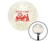 American Shifter Knob Red Only On A Jeep Clear Metal Flake M16x1.5