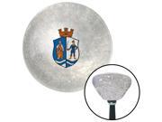 American Shifter Knob Crown Coat of Arms Clear Retro Metal Flake M16x1.5