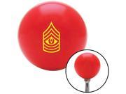 American Shifter Knob Yellow Command Sergeant Major Red M16x1.5