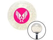American Shifter Knob Pink Army Air Corps Clear Metal Flake M16x1.5