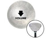 American Shifter Knob Black Volume Down Clear Retro Metal Flake M16x1.5 American Shifter Knob Black Volume Down Clear Retro Metal Flake M16x1.5