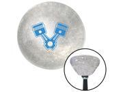 American Shifter Knob Blue 2 Pistons Clear Retro Metal Flake M16x1.5 American Shifter Knob Blue 2 Pistons Clear Retro Metal Flake M16x1.5
