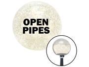 American Shifter Knob Black OPEN PIPES Clear Metal Flake M16x1.5