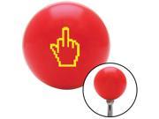 American Shifter Knob Yellow Middle Finger Red M16x1.5
