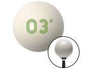 American Shifter Knob Green 03 Year Retro Series Ivory M16x1.5 American Shifter Knob Green 03 Year Retro Series Ivory M16x1.5
