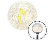 American Shifter Knob Yellow Abstract Shark Clear Metal Flake M16x1.5 American Shifter Knob Yellow Abstract Shark Clear Metal Flake M16x1.5