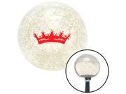 American Shifter Knob Red Prince Crown Clear Metal Flake M16x1.5
