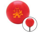 American Shifter Knob Orange Felix The Cat Middle Finger Red M16x1.5