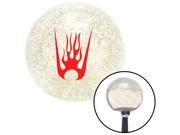 American Shifter Knob Red Flames in a Bucket Clear Metal Flake M16x1.5
