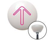 American Shifter Knob Pink Pointing Arrow Up White Retro M16x1.5