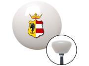 American Shifter Knob Hungarian Coat of Arms White Retro M16x1.5