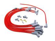 Advanced Fuel Ignition SBF HEI Straight Red Spark Plug Wire Set P N 850701