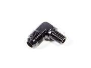 TRIPLE X Black 8 AN to 1 4 in NPT 90 Degree Adapter Fitting P N HF 99082 BLK