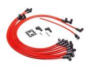 Advanced Fuel Ignition SBC HEI Straight Red Spark Plug Wire Set P N 850305