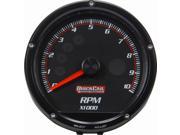 QUICKCAR Black Face 3 in 10 000 RPM Redline Multi Recall Tachometer P N 63 002