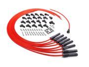 Advanced Fuel Ignition V8 HEI Socket Straight Red Plug Wire Set P N 850801