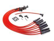 Advanced Fuel Ignition BBC HEI Straight Red Spark Plug Wire Set P N 850303
