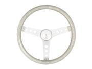 GRANT Metal Flake Chrome Steel 11 1 2 in Diameter Steering Wheel P N 8424