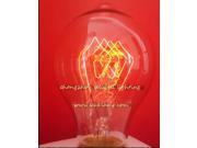 GREAT!Edison lamp bulb Yellow feet clear light 220V 40W E27 A60X110 AD004 10PCS