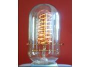 GOOD!220V 40W E27 T45X130 Yellow feet clear light lamp Edison bulb AD014