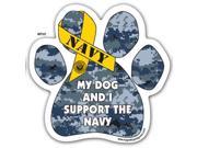My Dog And I Support The NAVY Paw Support Ribbon Car Truck Mailbox Magnet