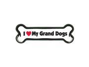 I Love My Grand Dogs Bone Durable Car Truck Mailbox Magnet
