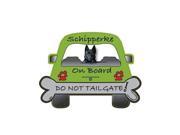 Schipperke Dog On Board Do Not Tailgate Car Magnet