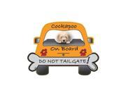 Cockapoo Dog On Board Do Not Tailgate Car Magnet