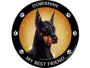 Doberman Best Friend Car Refrigerator Magnet